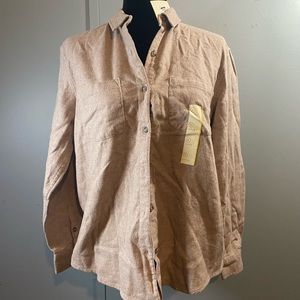 Women's Long Sleeve Button-Down Flannel Shirt